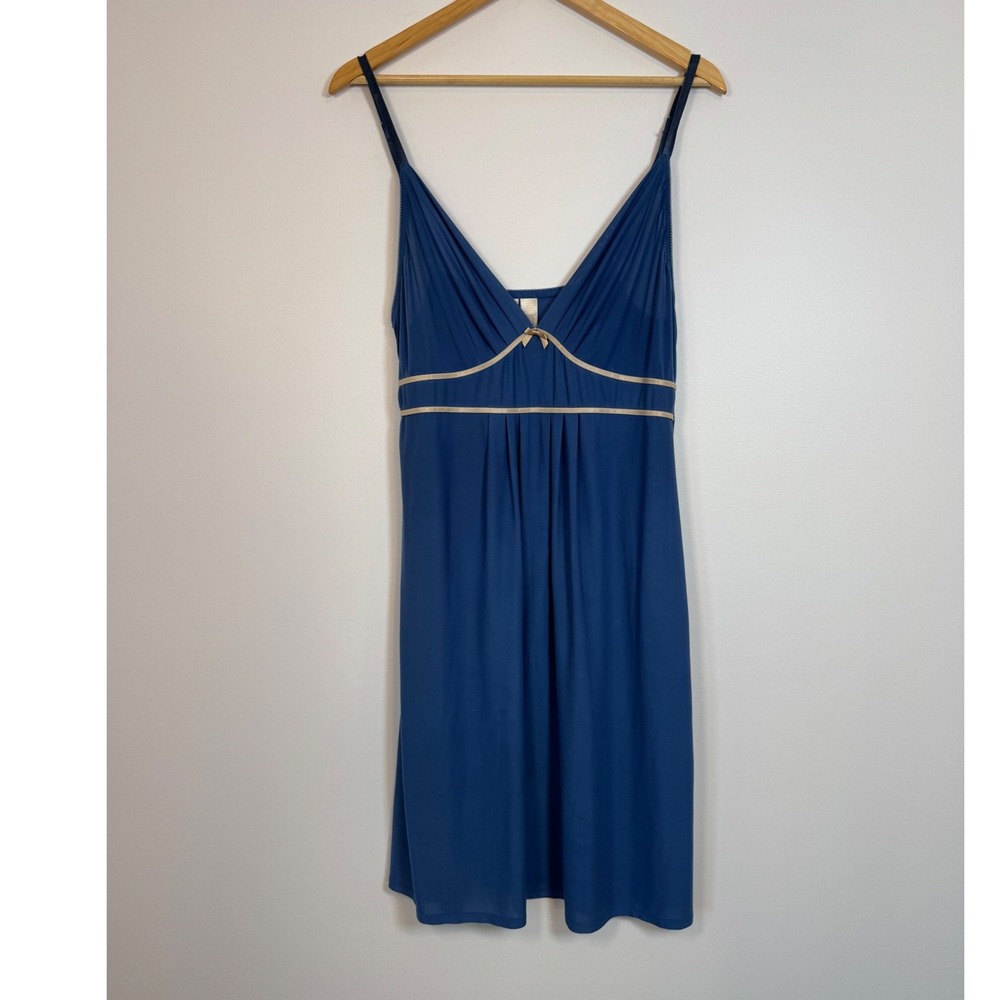 [Coquette] Ambrielle Empire Waist Chemise Nightgown Womens Size M Blue‎